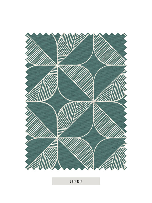 Rosette Fabric – Agate Green
