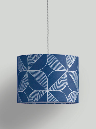 Rosette Lampshade – Oxford Blue