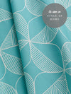 Rosette Fabric – Turquoise