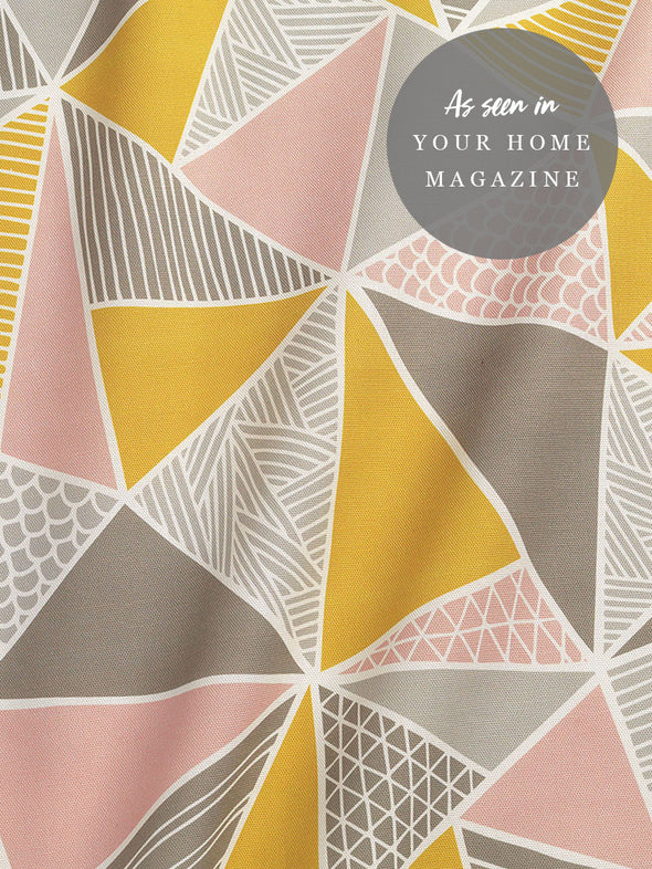 Tress Fabric – Grey Mustard Blush