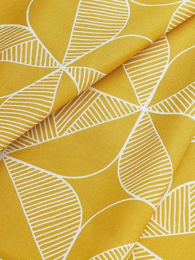 Rosette Fabric – Mustard